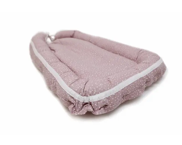Baby Nest Marshmellow Spots culcus bebelus pentru dormit reversibil multifunctional 100 x 60 cm