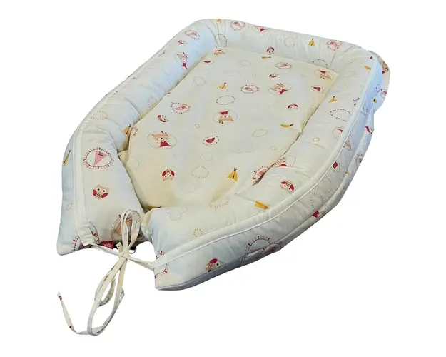 Baby Nest Mici Indieni culcus bebelus pentru dormit reversibil multifunctional 100 x 60 cm