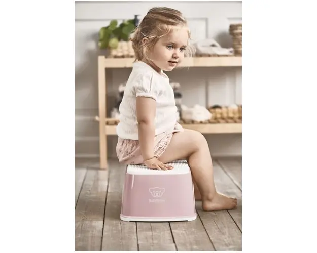 Treapta inaltator pentru baie Step Stool Powder Pink White