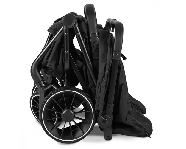 Carucior pliabil BabyGo pentru gemeni GoTwice Green