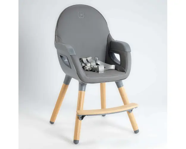 Scaun de masa BabyGo transformabil Scandi Grey