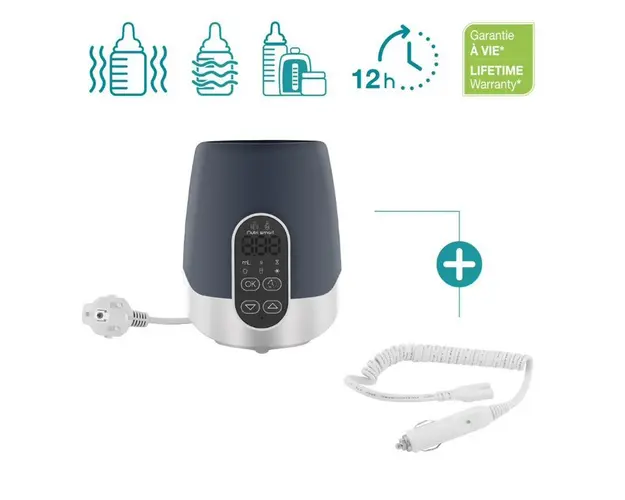 Incalzitor pentru biberoane recipiente pentru casa si masina NutriSmart Babymoov