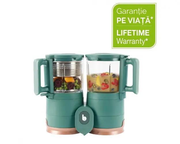 Robot multifunctional Babymoov Nutribaby 4 in 1 din sticla si otel inoxidabil