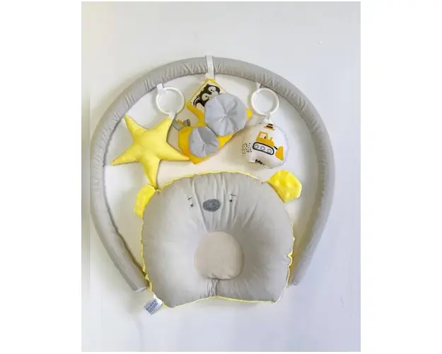 Babynest Plush MyKids 0119 Cars Yellow