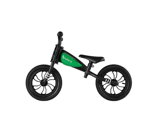 Bicicleta fara pedale QPlay Feduro Balance bike verde