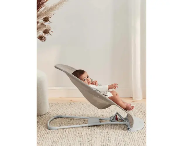 Balansoar Balance Soft Grey BeigeWhite Mesh Baby Bjorn