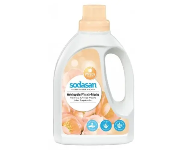 Balsam bio pentru rufe cu piersica si aloe 750ml Sodasan