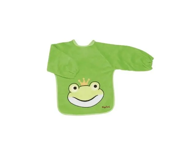 Baveta cu maneca frotirpvc Verde Broscuta 39x30 cm A.H.
