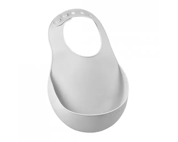 Baveta silicon Beaba Light Grey