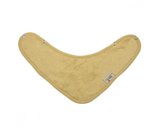 Baveta textila cu doua straturi tip bandana din bambus Honey Yellow