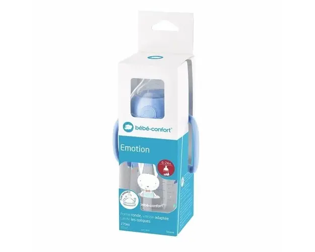 Biberon 270 ml cu maner Emotion Bebe Confort blue