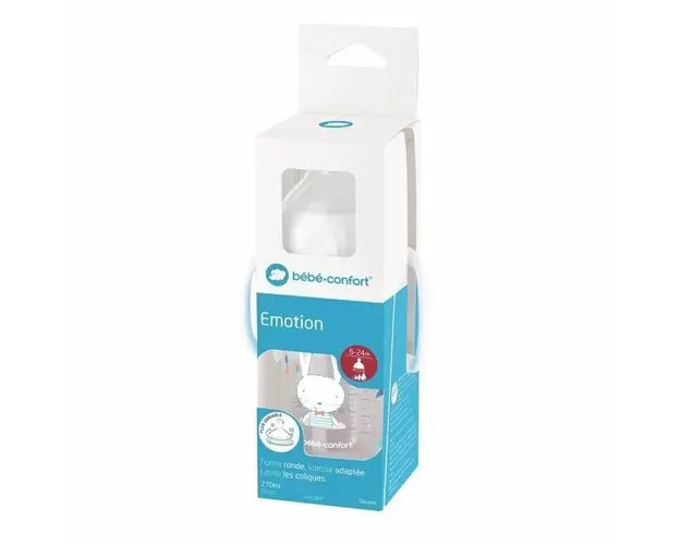 Biberon 270 ml cu maner Emotion Bebe Confort white