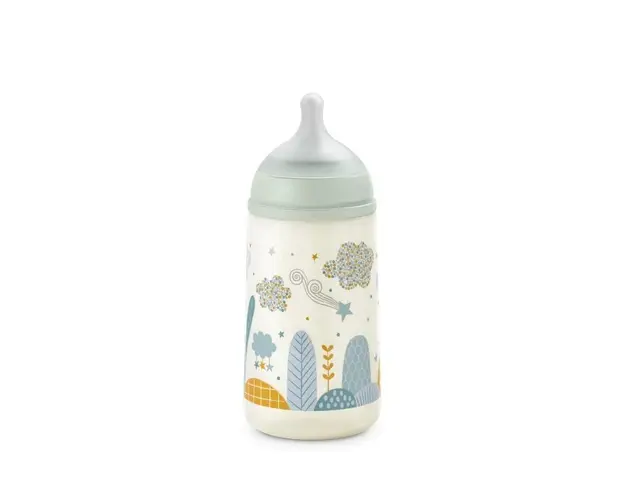 Biberon tetina fiziologica SX Pro Dreams debit mediu 270 ml verde