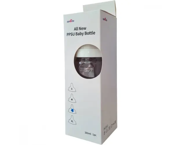 Biberon anticolici premium cu tetina L bleu 260 ml
