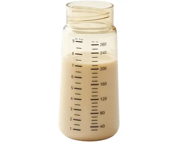 Biberon anticolici premium cu tetina M galben 260 ml