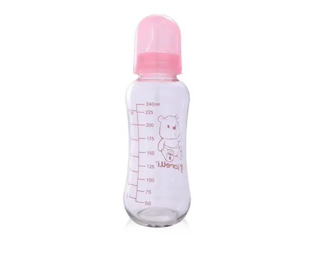 Biberon din sticla 240 ml pink