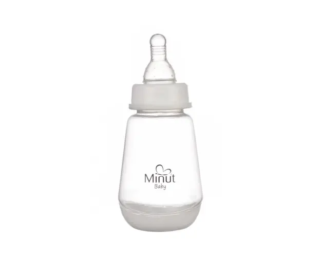 Biberon Minut Baby cu tetina silicon 0+, 150 ml