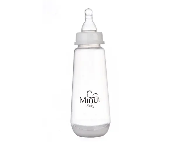 Biberon Minut Baby cu tetina silicon 3+, 250 ml