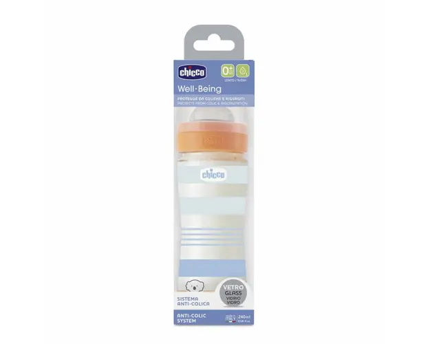 Biberon sticla Chicco WellBeing 0luni +