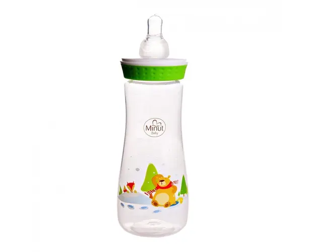 Biberon Ursul pacalit de vulpe 250 ml Minut Baby 3+