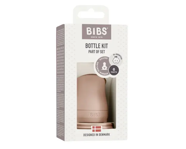 Kit pentru biberon din sticla Bibs blush
