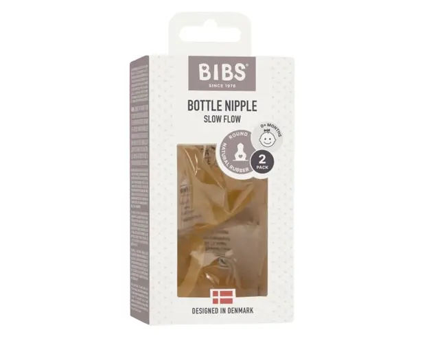 Set 2 tetine pentru biberon Bibs cu flux lent