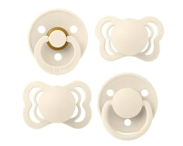 Set 4 suzete Bibs Try-it collection 0 luni + Ivory