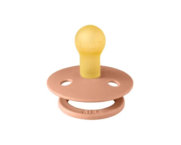 Suzeta Colour Latex Bibs tetina rotunda 0 luni + Peach