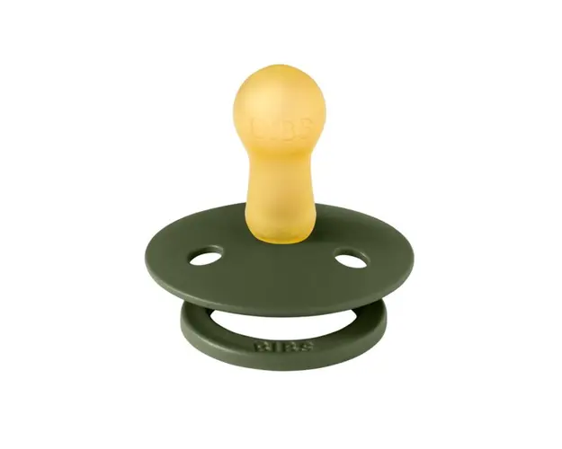Suzeta Bibs Colour Latex tetina rotunda 6 luni + Hunter Green