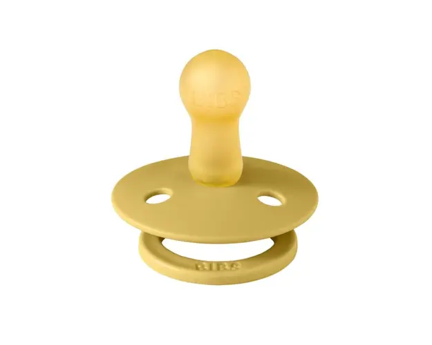 Suzeta Bibs Colour Latex tetina rotunda 6 luni + Mustard
