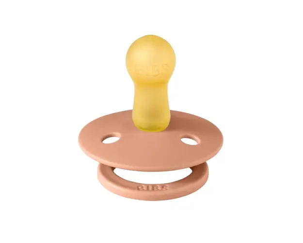 Suzeta Bibs Colour Latex tetina rotunda 6 luni + Peach