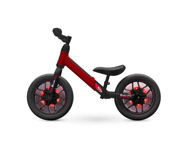 Bicicleta fara pedale Balance bike QPlay Spark Rosu