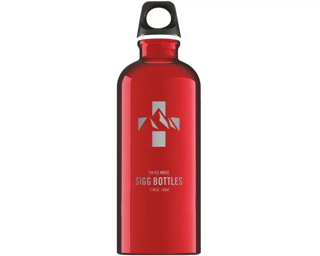 Bidon din aluminiu Mountain Red 0.6L
