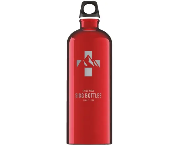 Bidon din aluminiu Mountain Red 1L