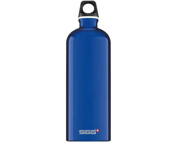 Bidon din aluminiu Traveller Dark Blue 1L