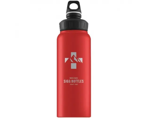 Bidon din aluminiu Wmb Mountain Red Touch 1L