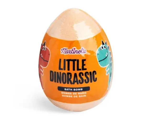 Bila efervescenta de baie Little Dinorassic Surprise Bath Bomb Martinelia portocaliu