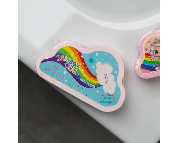 Bila efervescenta de baie pentru copii Over the Rainbow Trail Effect Accentra 110g