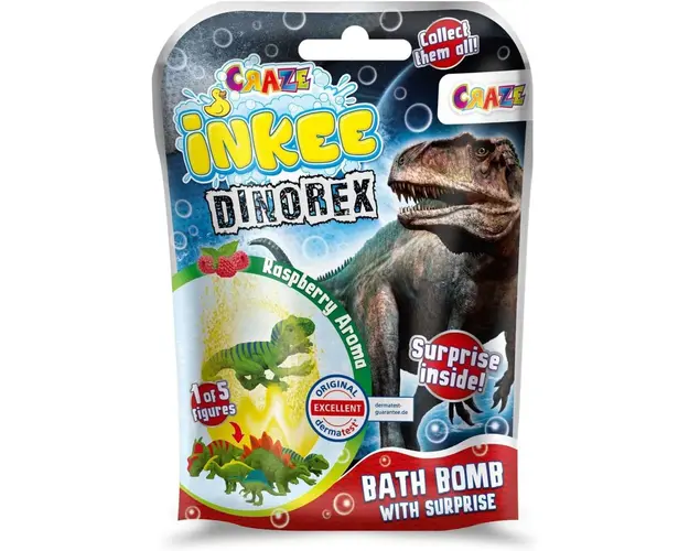 Bila efervescenta Inkee cu surpriza dinozaur