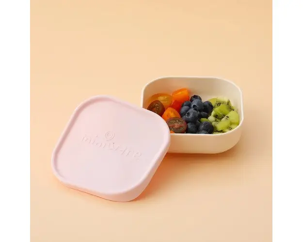 Bol pentru hrana bebelusi Miniware Snack Bowl VanillaCotton Candy