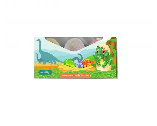 Bombe de baie Easycare Baby ou de dinozaur cu surprize, parfum fructe 3buccut