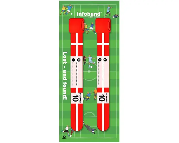 Bratara reutilizabila de identificare pentru copii infoband set 2 bratari Danemarca
