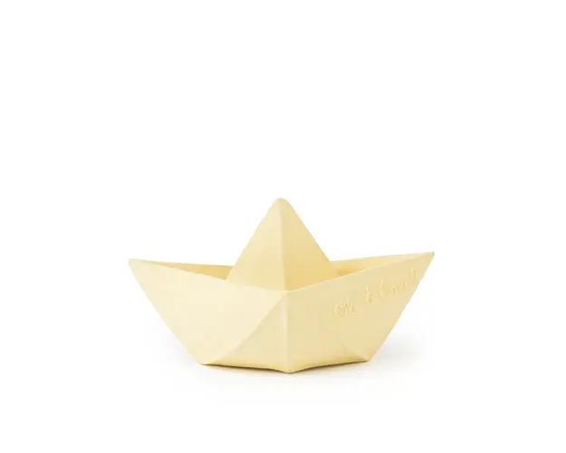 Jucarie pentru baie Barcuta Origami vanilie