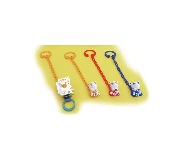 Breloc pentru suzeta Bear rosu Sunny Baby