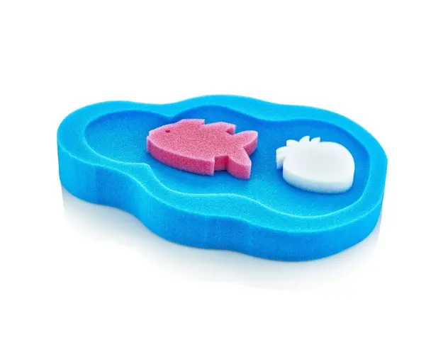 Burete suport pentru baie BabyJem Blue