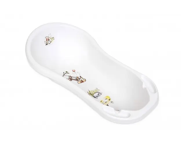 Cadita bebe Disney cu dop de scurgere Winnie and Friends white