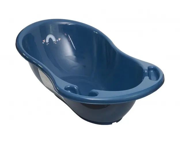 Cadita copii Meteo cu dop de scurgere 86 cm albastra