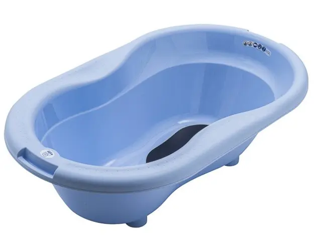 Cadita cu covoras antiderapant Top Sky blue Rotho-babydesign