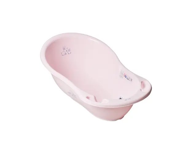 Cadita plastic copii 102 cm Little Bunnies Roz