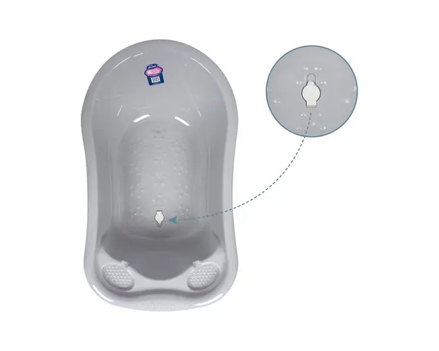 Cadita standard gri cu dop SeviBebe